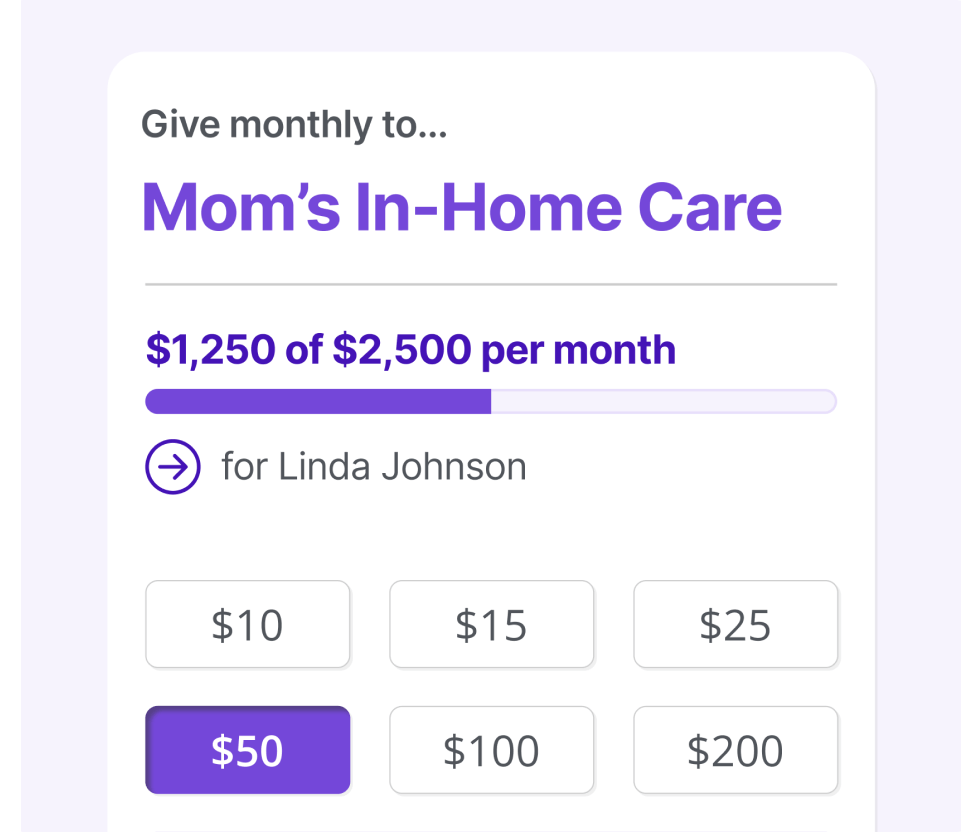 Collect monthly gifts